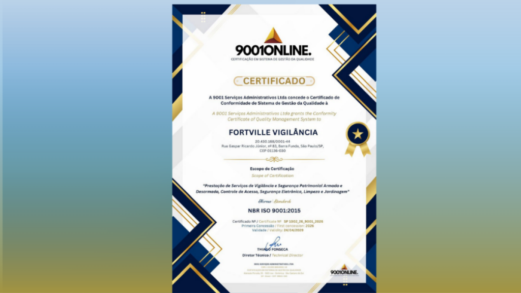 Fortville Certificada ISO 9001