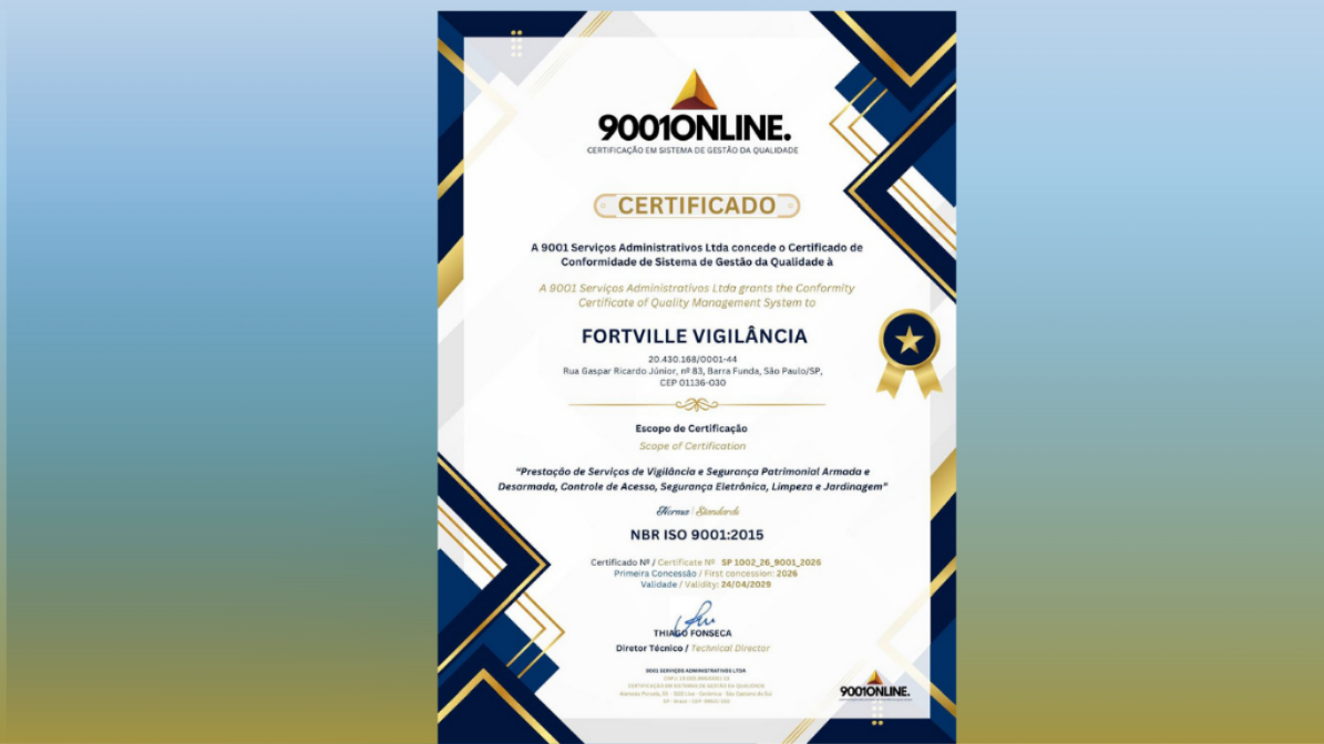 Fortville Certificada ISO 9001