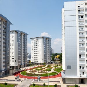 Modern housing estate